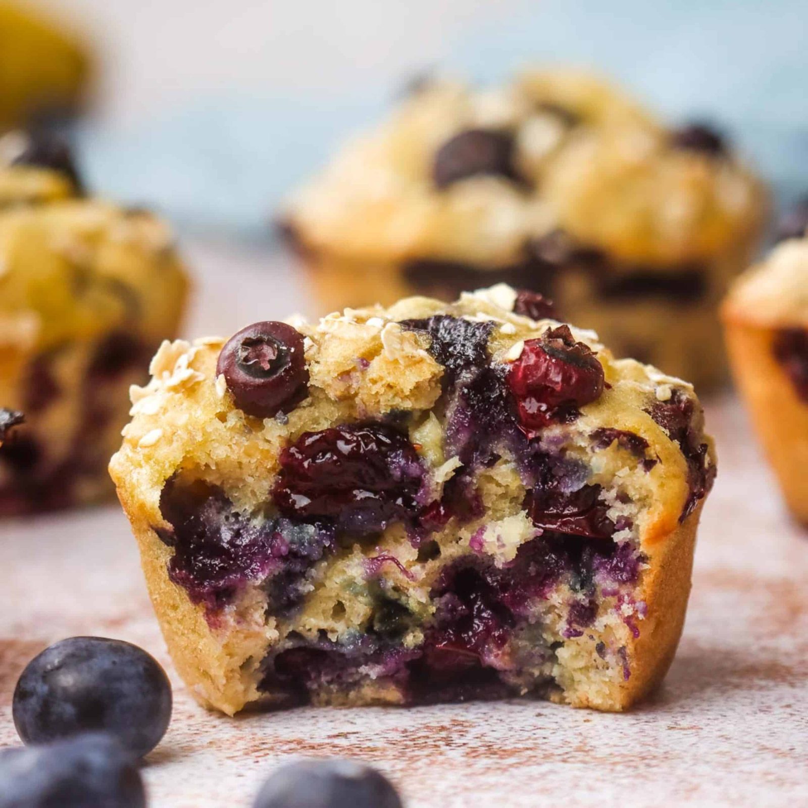 Banaan blueberry muffin